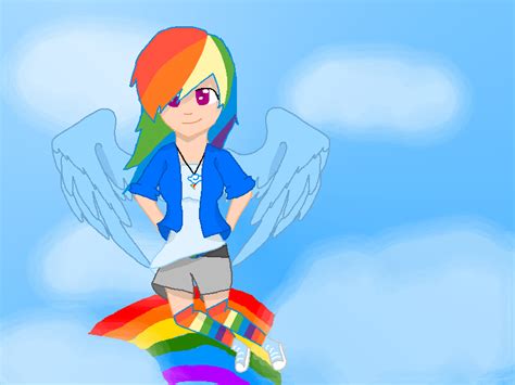 Humanized Rainbow Dash By Amandagoldheart On Deviantart