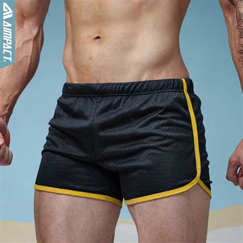 Buy Aimpact Shorts Men Fashion Classic Solid Mesh Mens Shorts Fast Dry