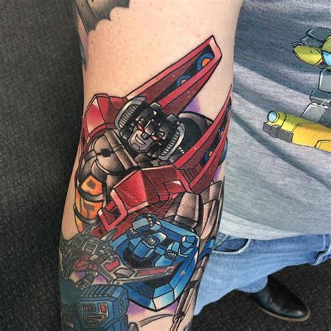 Starscream in the ditch on Tristan's arm from the Leeds