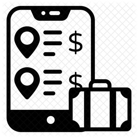 Travel Expense Icon Download In Glyph Style