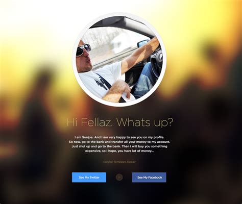minimal flat profile page psd  psd
