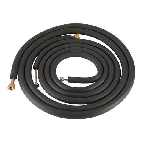 Hvac R Black Rubber Insulated Pipe Copper Pair Coil For Air Conditioner