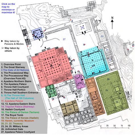 Palace Of Persepolis Plan