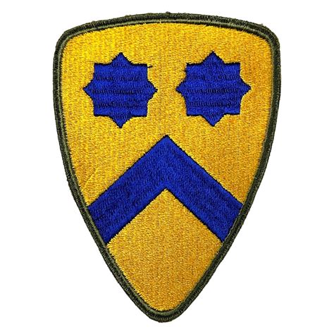 Original WWII US 2nd Cavalry Division patch - Oorlogsspullen.nl - Militaria shop