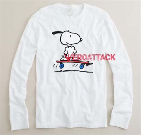 Peanuts Snoopy Long Sleeve T Shirt Graphic Tee