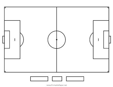 This Printable Sports Field Diagram Features A Soccer Pitch And Is