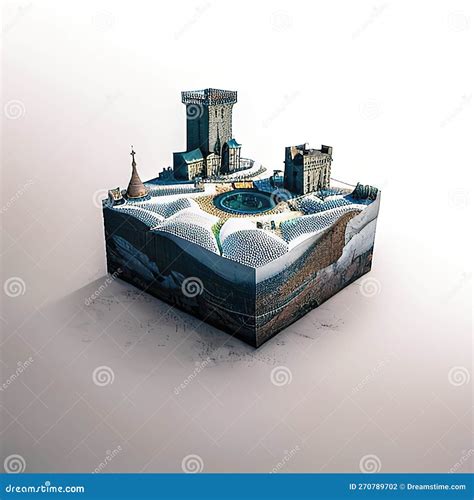 Kursk, Kurskaya Oblast’, Russia Microcity Model. Generative AI. Stock ...