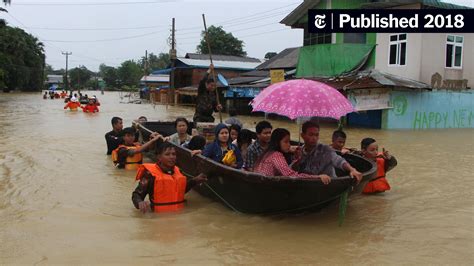 In Myanmar Flood Warnings Come After The Floods The New York Times