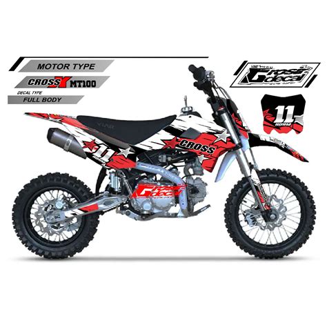 Jual Stiker Mini Trail Viar Cross X 100 Full Body Stiker Trail Mini