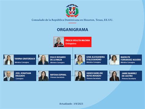 Organigrama Embajada de la República Dominicana en la República de Panamá