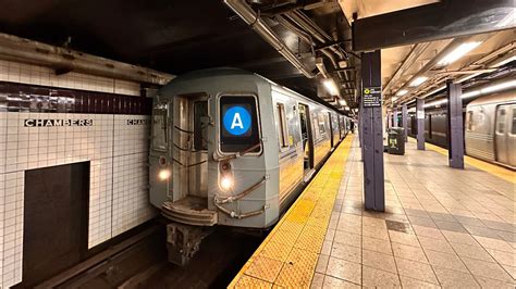 ⁴ᴷ MTA New York City Subway Far Rockaway Bound R68 A Train departing