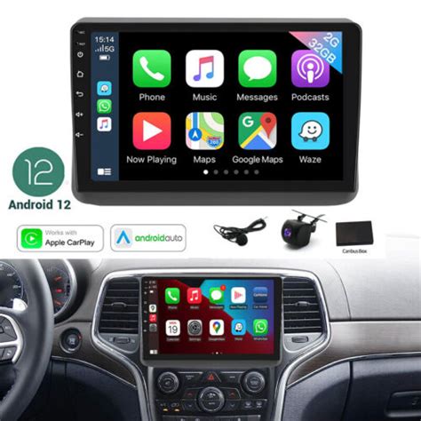 For 2014 2015 2017 Jeep Grand Cherokee Carplay Car Radio Android 12 GPS