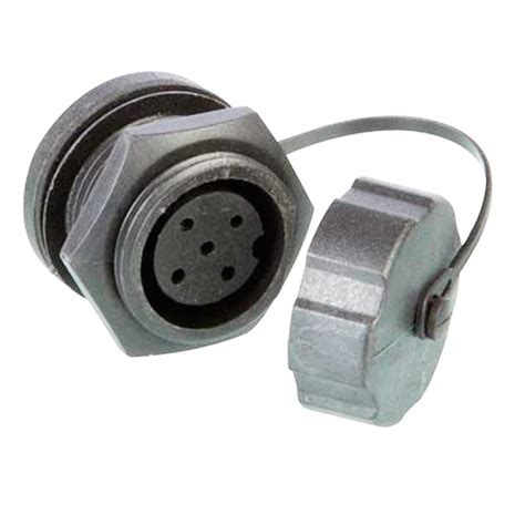 Conector Estanco Multipin Hembra 5 Polos Chasis Conectores