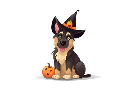 Halloween German Shepherd Graphic by gornidesign · Creative Fabrica