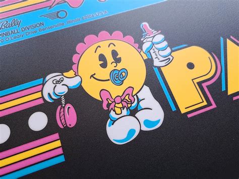 Baby Pac Man Cpo Arcade Art Repro