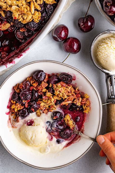 Cherry Crisp With Frozen Cherries Easy Robust Recipes