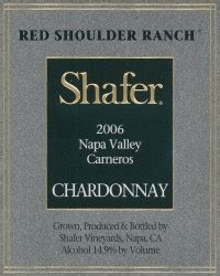 Shafer 2006 Red Shoulder Ranch Chardonnay Carneros Rating And Review