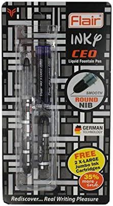 Flair Inky Series Ceo Liquid Ink Fountain Pen Blister Pack Ergonomic