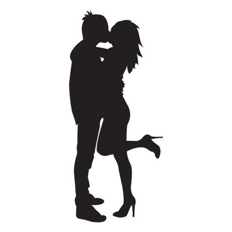 Design Png E Svg De Casal Se Beijando Silhueta 4 Para Camisetas