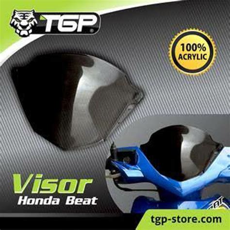 Jual Tgp Visor Beat Karbu Warna Hitam Bahan Akrilik Shopee Indonesia