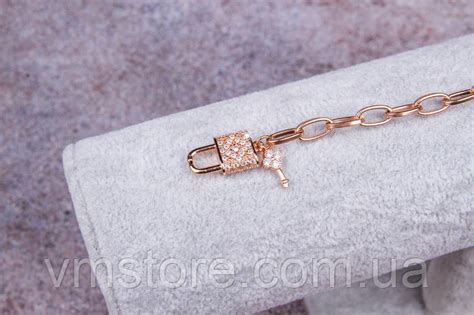 Браслет женский, цепь с замком (ID#1428324342), цена: 170 ₴, купить на ...