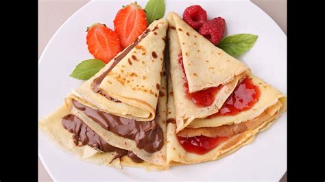 Crepes Sucrées Facile Et Rapide Inratable Nutella Ou Miel Youtube