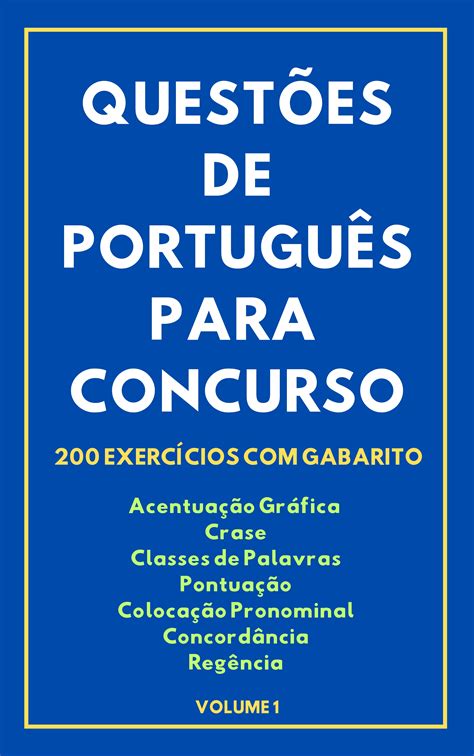 Simulado De Português Para Concurso Pdf Com Gabarito - 8