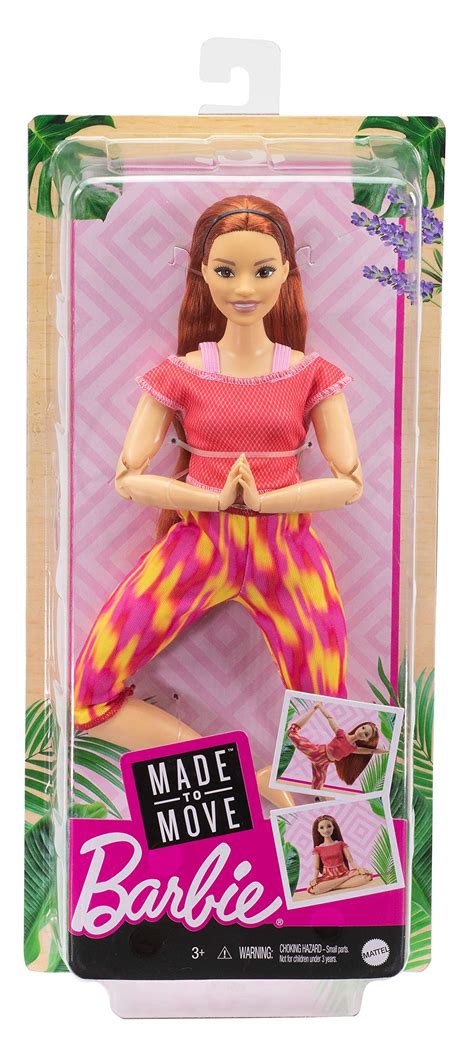 Buy Barbie Made To Move Doll Curvy With Flexible Joints Long