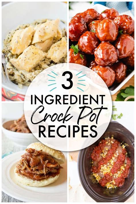 I Have Gathered Up Some Of The Most Delicious 3 Ingredient Crock Pot Recipes For You To Whip Up