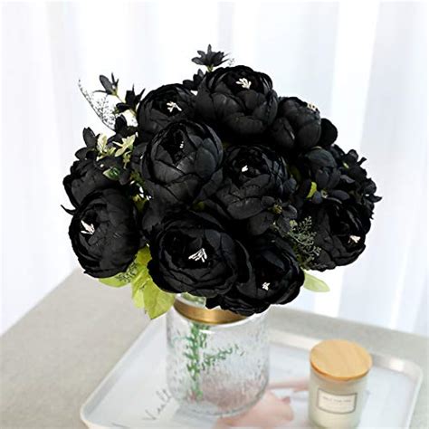 Veryhome Vintage Artificial Peony Silk Flowers Bouquets Wedding