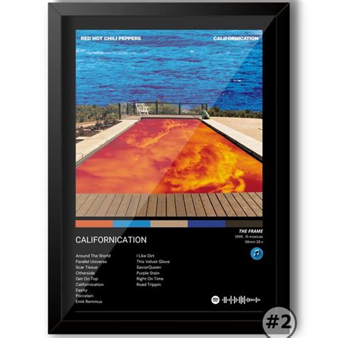 Quadro A Spotify Red Hot Chili Peppers Californication Elo