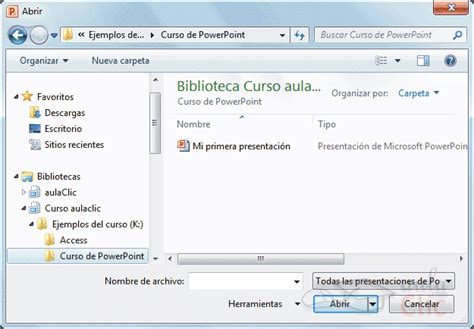 Curso Gratis De PowerPoint 2010 AulaClic 1 Entorno Y Primeros Pasos