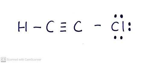 draw the lewis structure for chloroacetylene - skeletonhandarttutorial