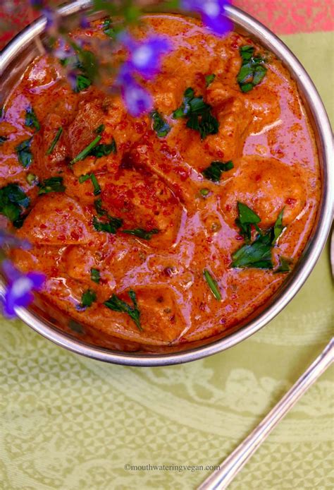 Vegan ‘chicken’ Tikka Masala Mouthwatering Vegan