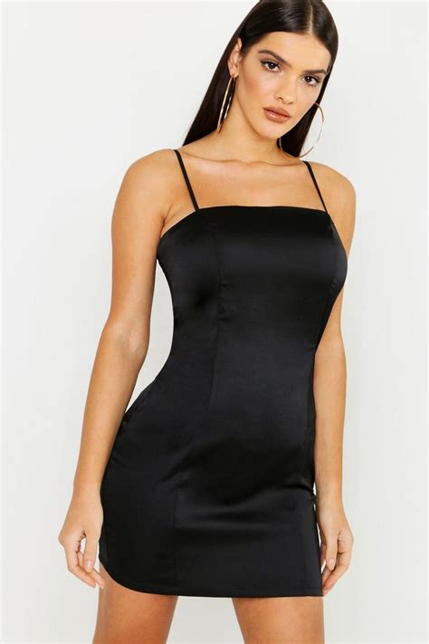 Satin Square Neck Bodycon Dress Bodycon Dress Neck Bodycon Dress