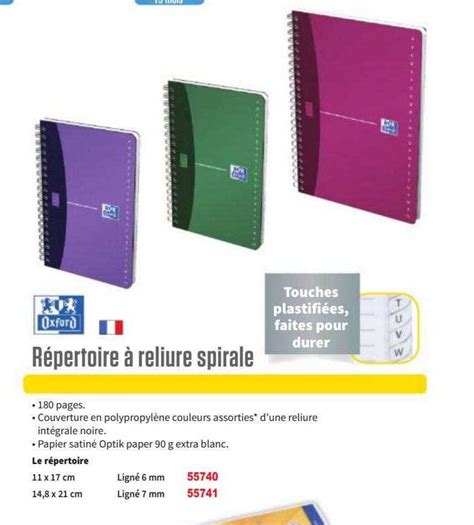 Promo Cahier Reliure Int Grale U Chez Super U Icatalogue Fr