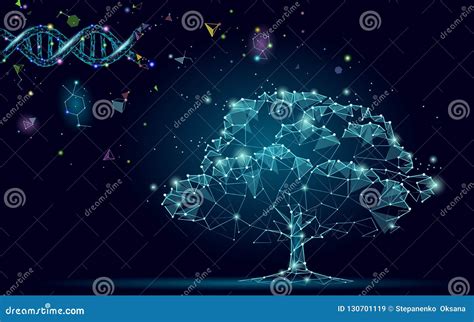 DNA Evolution Abstract Tree. Ecology Nature Gene Innovation Technology ...