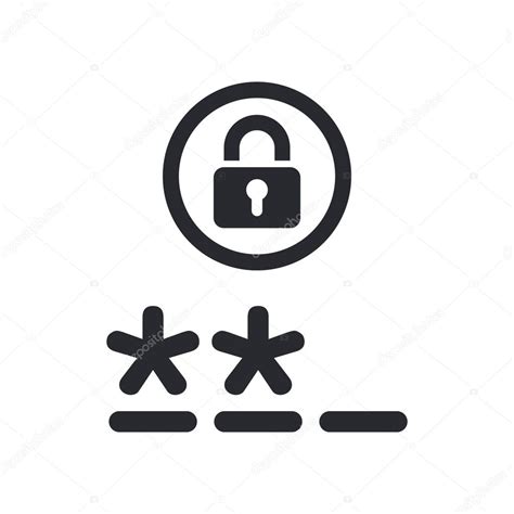 Vector Illustration Of Isolated Password Icon Stock Vector Image By ©myvector 8817933