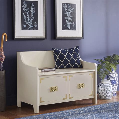 Maximizing Storage With A White Storage Bench - Home Storage Solutions