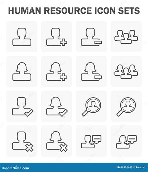 Human Resource Icon Stock Vector Illustration Of Business 66202663