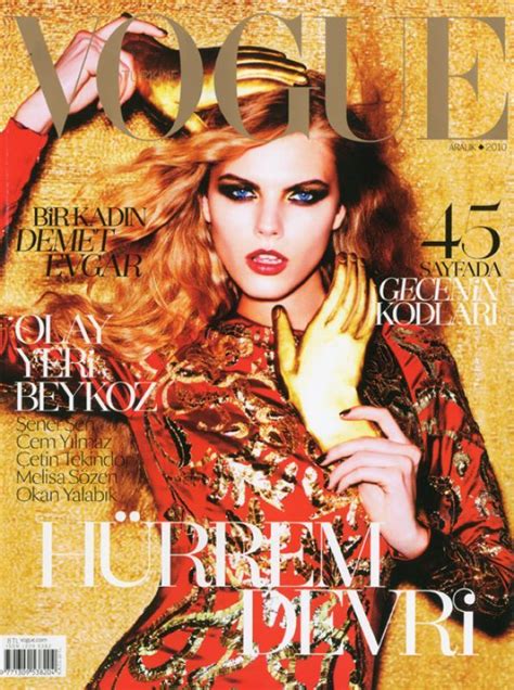 Vogue Turkey December 2010 Maryna Linchuk Ellen Von Unwerth Vogue