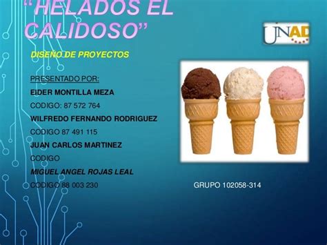 Trabajo Final Proyecto Helados El Calidoso