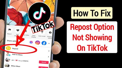 How To Fix Repost Option Not Showing On TikTok Fix Tiktok Repost