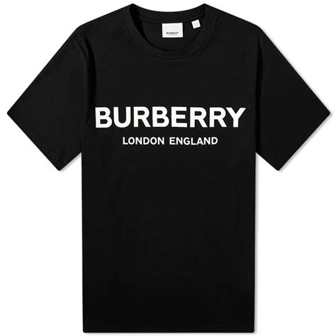 Burberry Letchford Logo T Shirt Black Logo Tees Burberry T Shirt