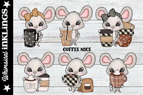 Coffee Mice Graphic By Whimsical Inklings · Creative Fabrica