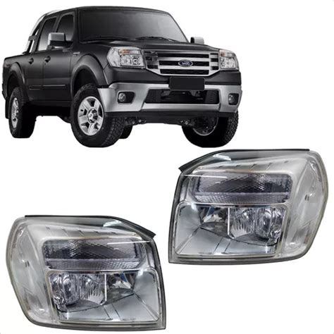 Par Farol Ford Ranger M Scara Cromada Parcelamento Sem