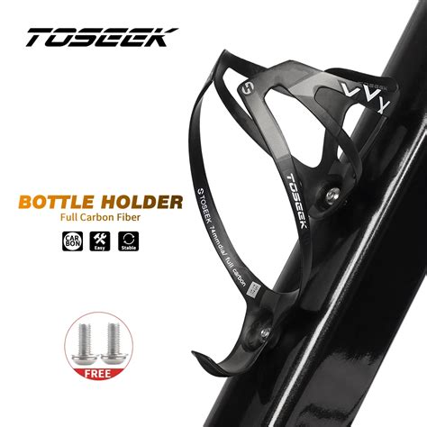 Toseek Portabotellas De Fibra De Carbono Para Bicicleta Soporte Para