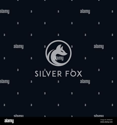 Silver Fox Logo Fox Vector Illustration Stock Vector Image And Art Alamy