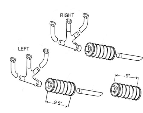 Piper Pa R Dual Muffler Exhaust System Quality Aircraft Accessories