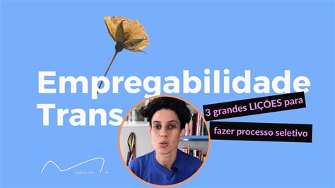 Li Es De Empregabilidade Trans Youtube